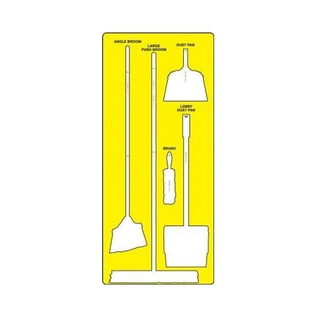 Accuform CLEAN SWEEP STOREBOARDS ULTRA PSB714YLWT PSB714YLWT
